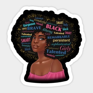 Black Girl Magic, Black Woman Sticker